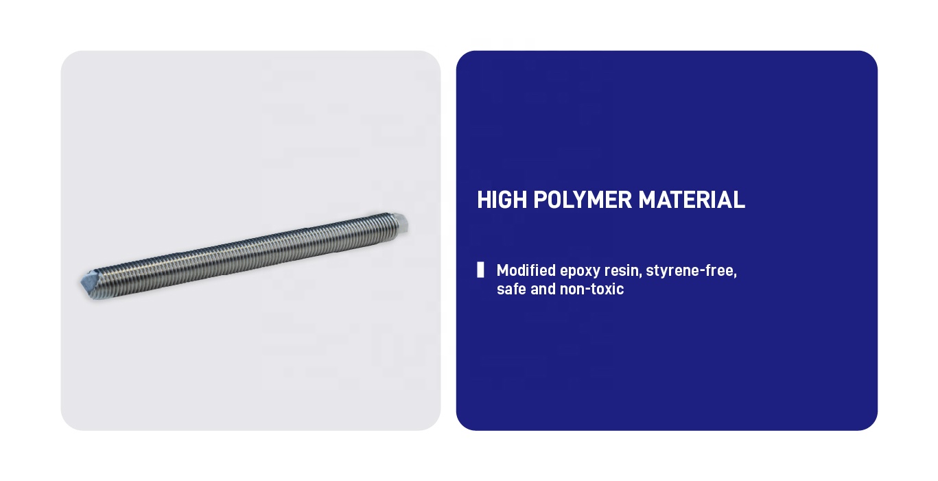 Hoogo High Load Anchoring Performance Epoxy Steel Chemical Anchor Glue CE &amp; ISO Certified for Rebar and Anchor Bolt Installation