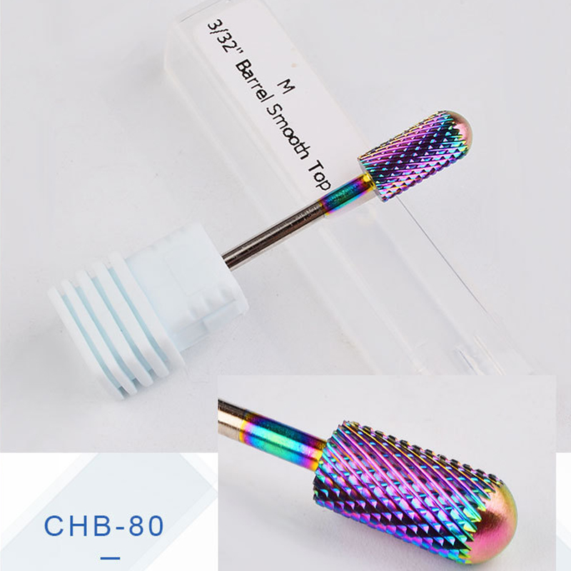 Removable Nail Drill Bits Set Manicure and Pedicure Carbide E File Tungsten Dilling Pen Made of Plastic