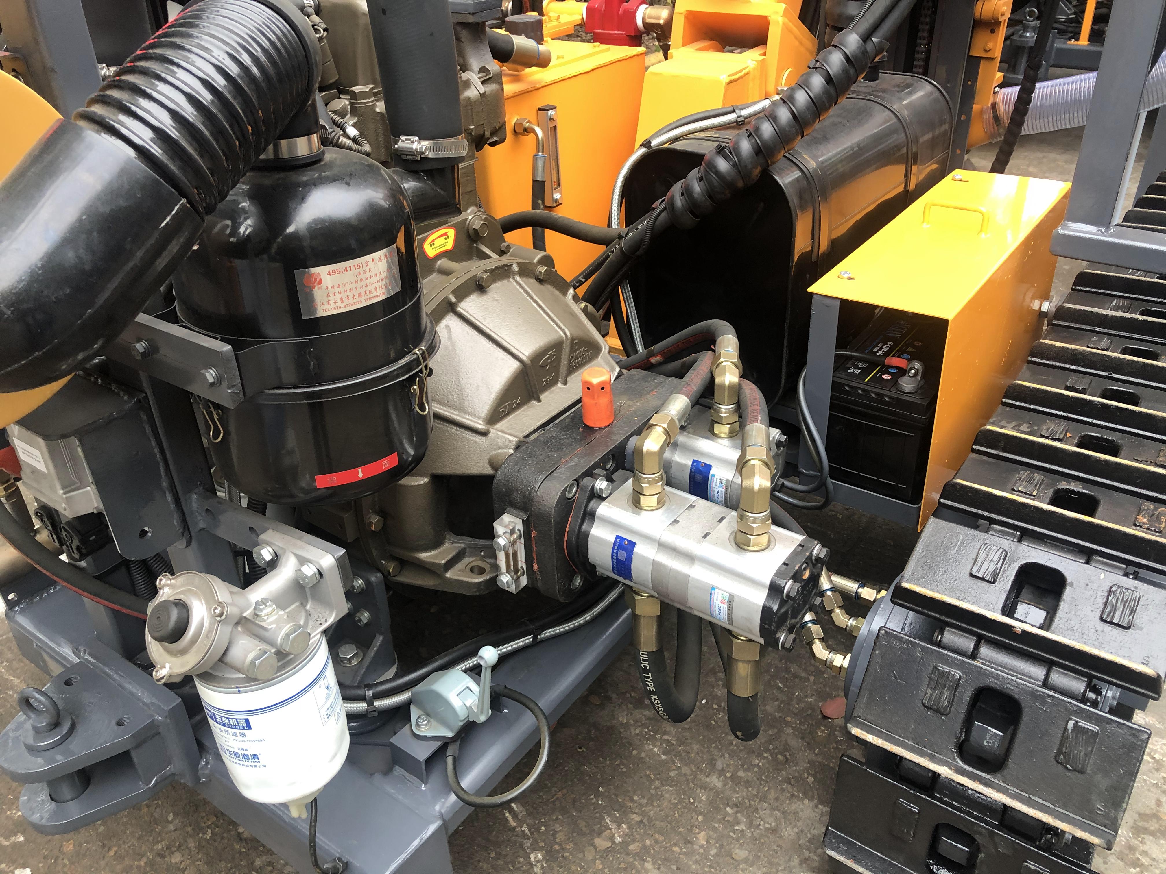 Dual-Cylinder Diesel Engine Crawler Type Bohole Mine Rotary Drill Rig Good Price Core Drilling Machine For Rock Piling Air Power