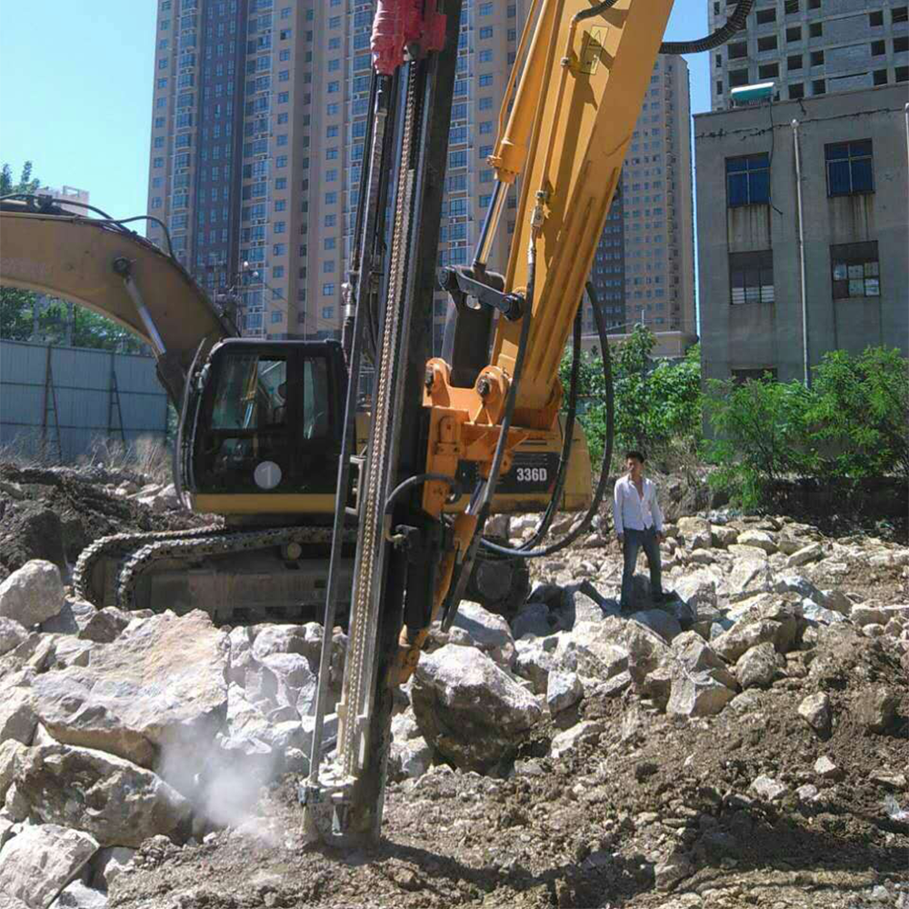 Professional Manufacturer Total Weight 1.45 Ton Deep Pneumatic Mine Rock Drill Rig