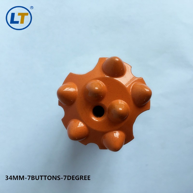 Taper button bit