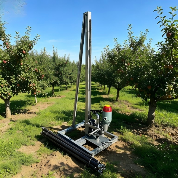 Small Rig 20m Handheld Electric Water Well Drilling Machine 1.8kW 220V 80mm Portable Borehole Driller For Home Farm YJC