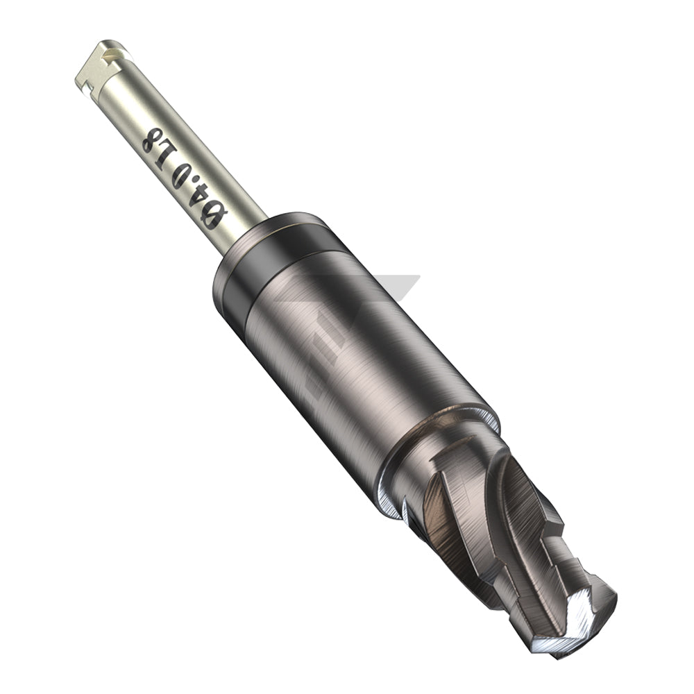 DLC Step&amp;Stop Integral Drills 04.0mm, Black color coded made of Stainless Steel with Carbon DLC Coating