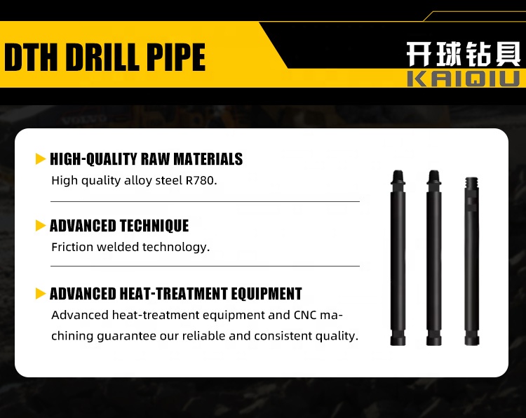 China Factory Price 2 3/8" API REG 76mm 89mm Mining Machinery Parts DTH Drill Rod