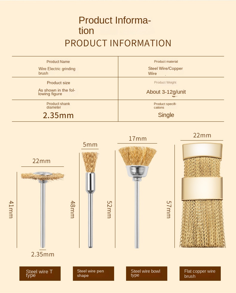 New Arrival Nail Grinding Drill Bits Wire Cleaning Brush Detachable Washable Nail Polisher Cleaning Tool