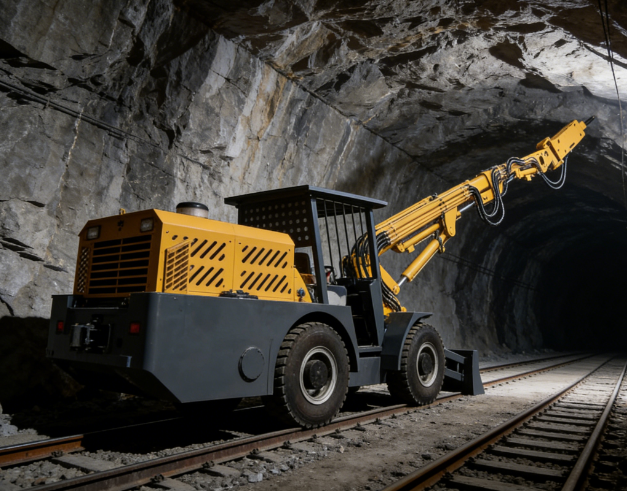 Scaling Jumbo for Underground Mining | Hydraulic Rock Scaling and Roof Bolting Machine