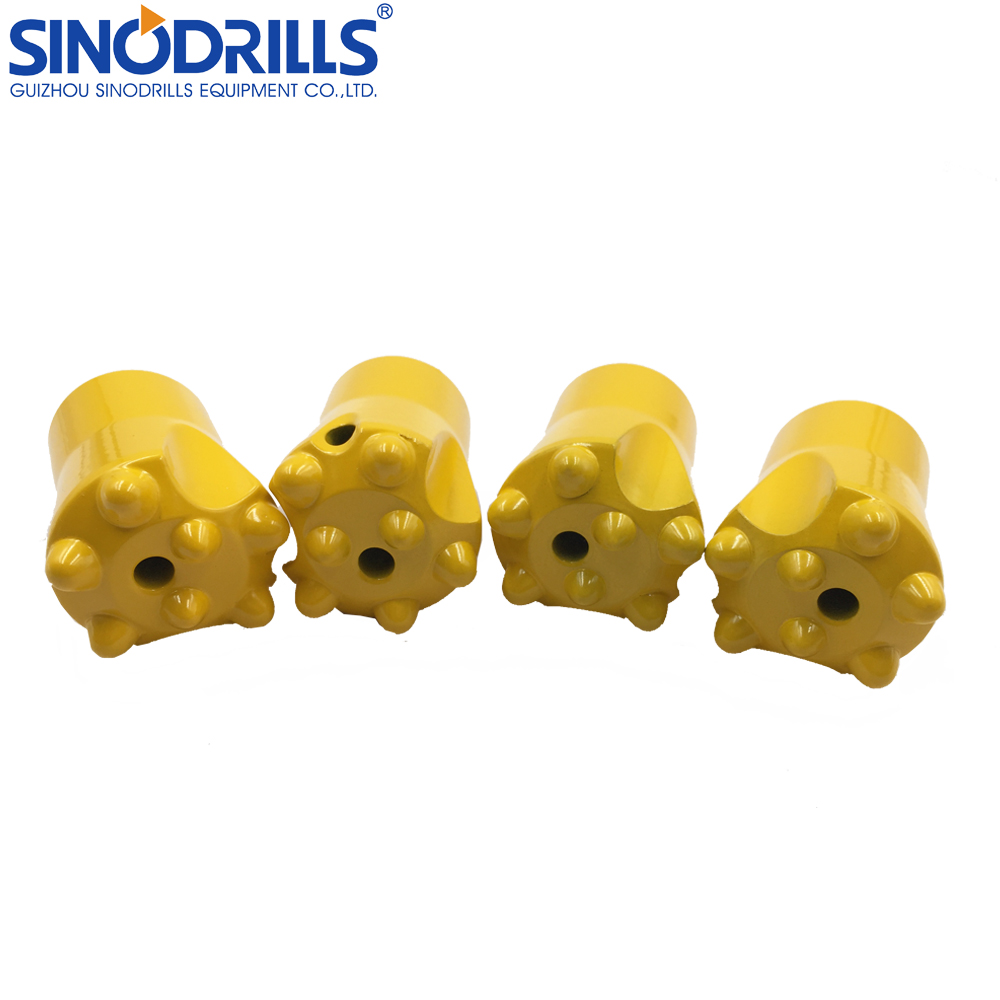 Top Hammer Tools Hard Rock Bit Button Taper Conical Drill Bit 7/11/12 Degree