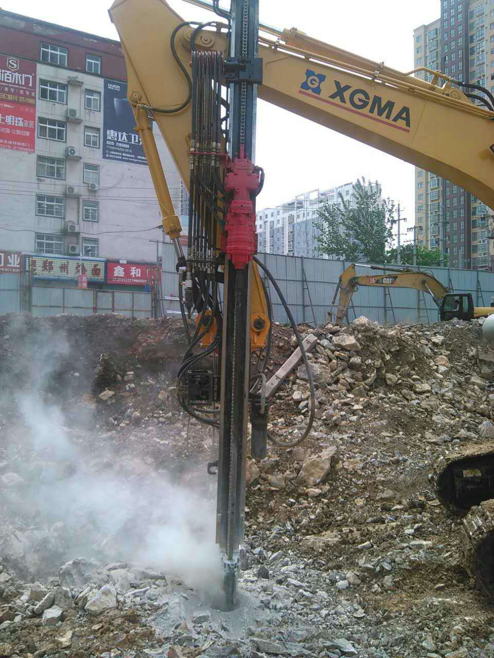 Excavator Mounted Piling Rig