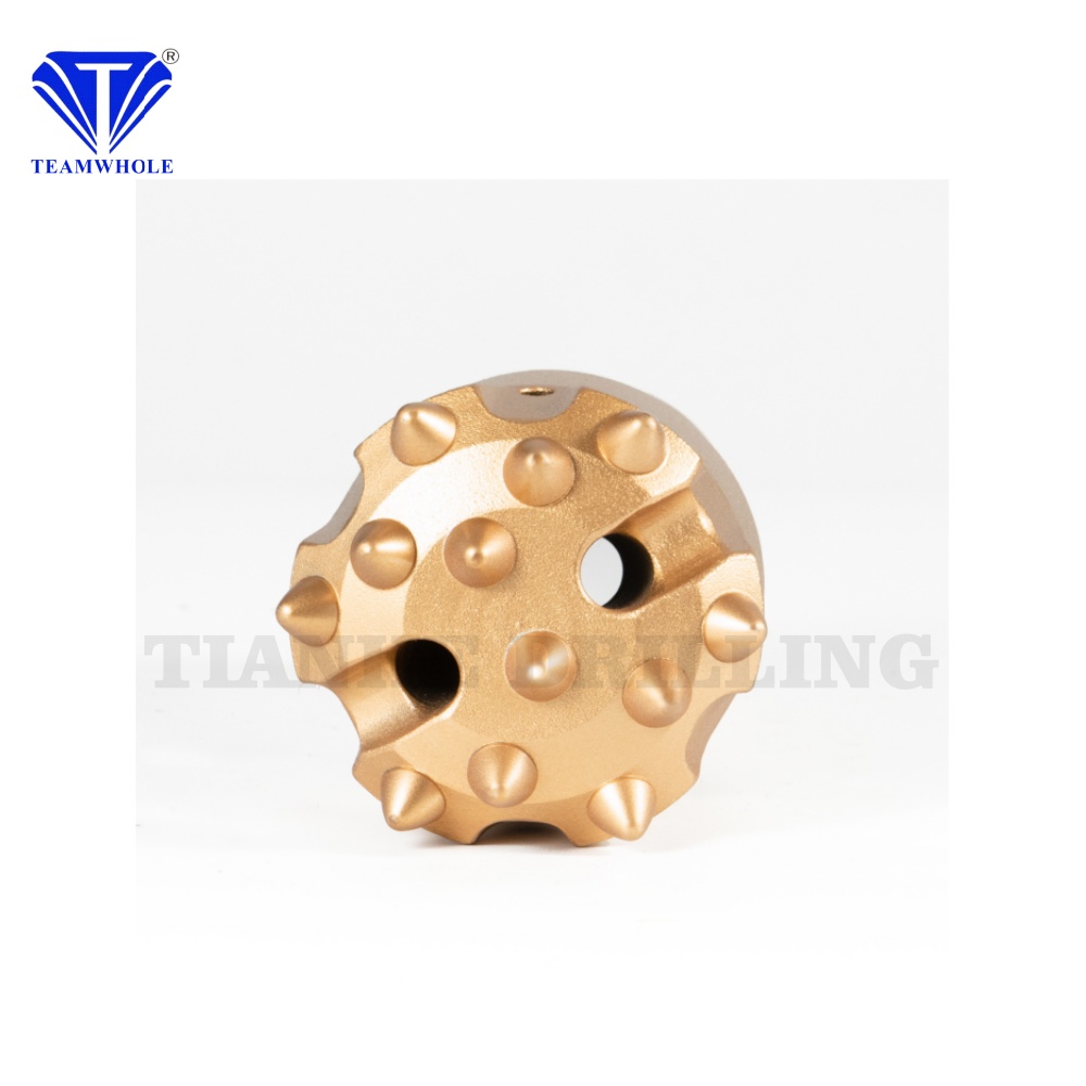 Top Selling Carbon Steel 76mm T38 Retractable Thread Button Bit Forging Drilling Tool for Ore Mining and Rock Drilling