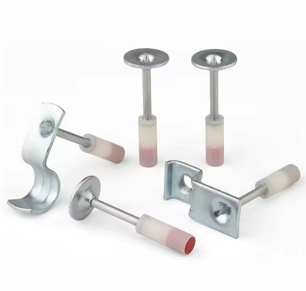 Mini Integrated Steel Roofing Nails Smooth Silent Fire Pipe Clip Hook Ceiling Concrete Fixing Pneumatic Fasteners