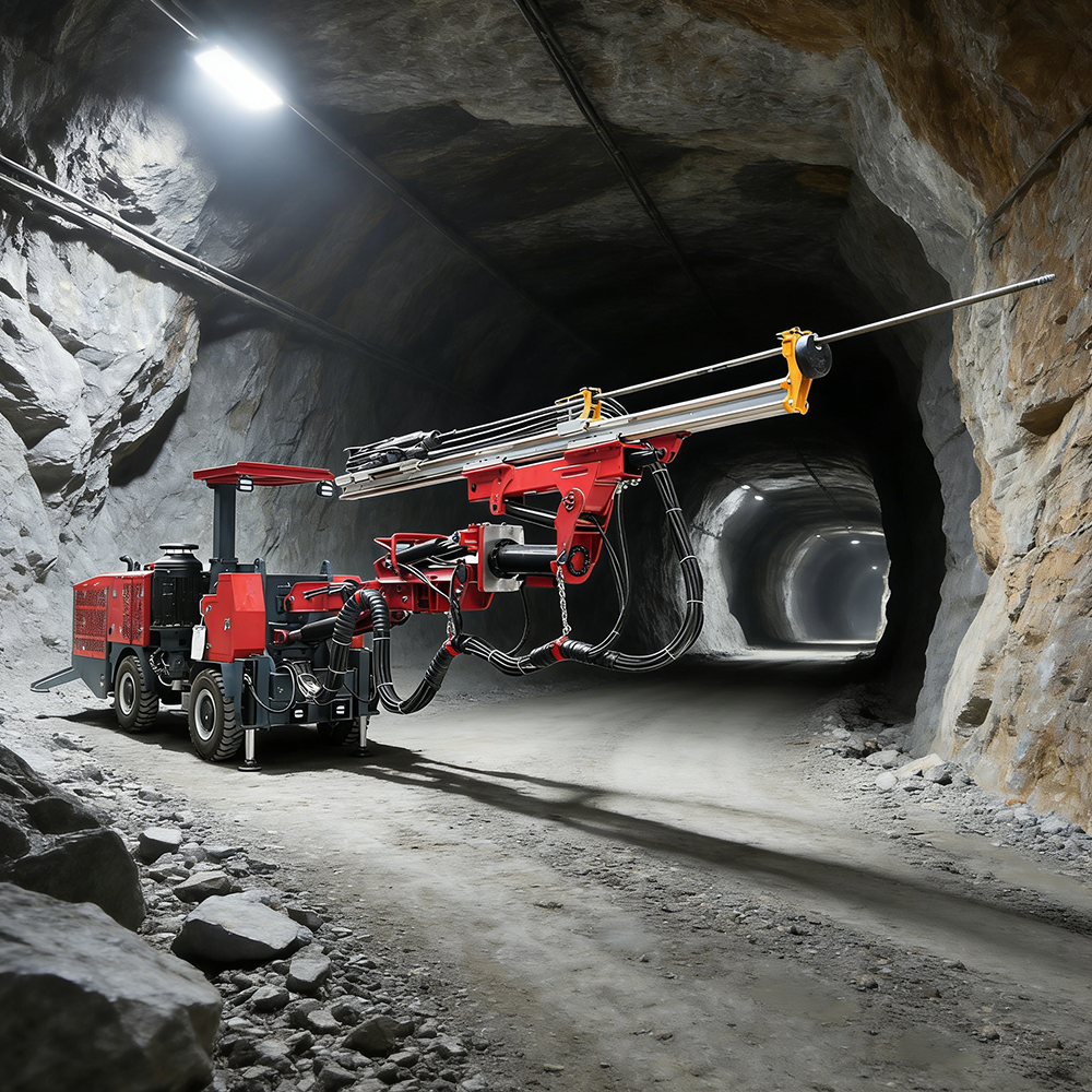 High Efficiency AZK-125 Underground Drilling Rig With PD380 Rock Drill For Metal Mine Construction