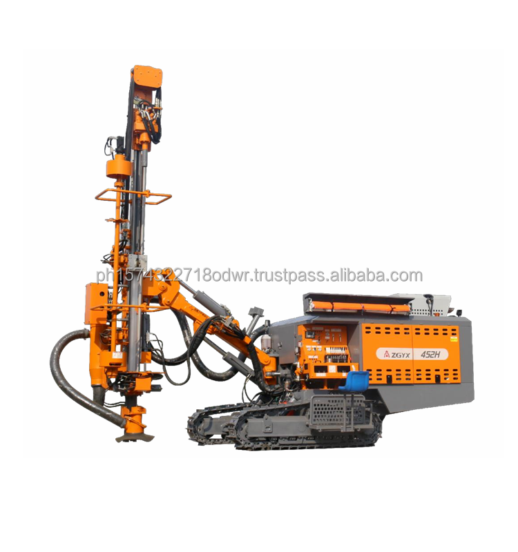 Rock Quarry 35m Mining Integrate Crawler Stone Blasting Hole drilling Rig Machine With air Compressor