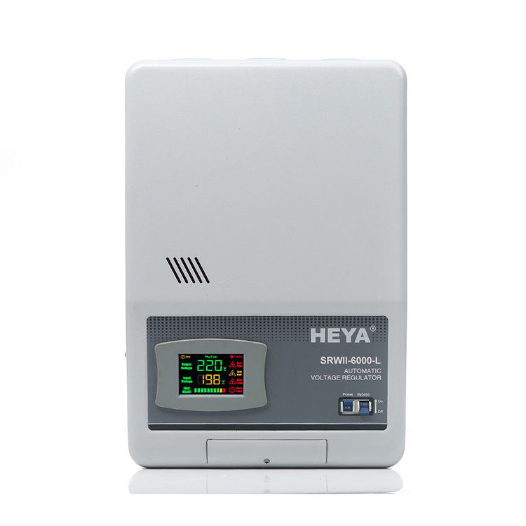 220V 6kVA Automatic Single-Phase Voltage Stabilizer With LCD Whole House Solution For 2P Air Conditioner Protection AC Current