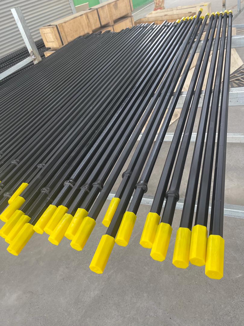 Tapered Drill Rod Mining Tunnel Hexagonal Steel Drill Rod H22 H25 Taper 7 11 12 Rock Drill Rod