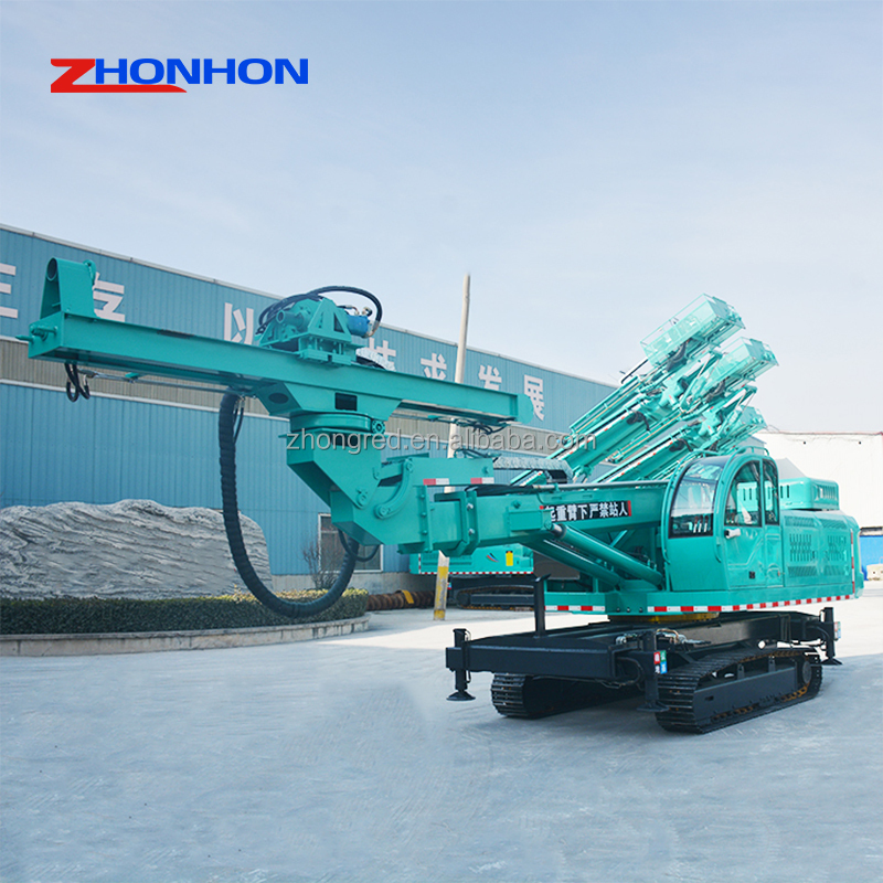 Full Hydraulic Diesel Powered Tunnel Anchor Top Hammer Drift Drilling Rig with Pump for Hard Rock Bolting Anchoring