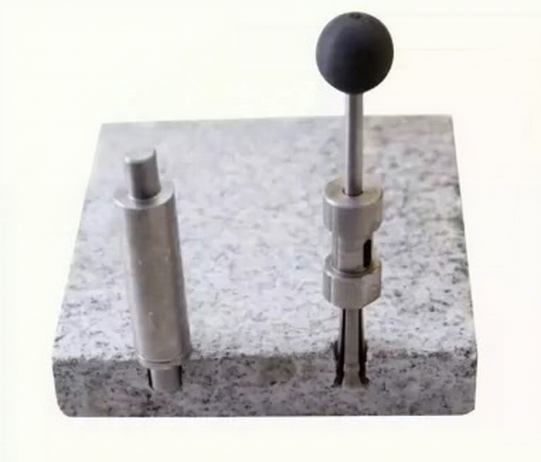 Stainless Steel Back Bolt Hole Measuring Tool Undercut Anchor Hole Tester for Stone Curtain Wall Construction