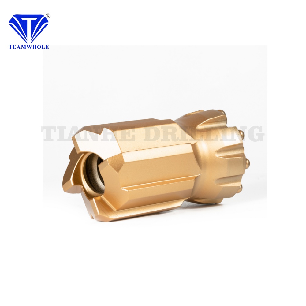 Top Selling Carbon Steel 76mm T38 Retractable Thread Button Bit Forging Drilling Tool for Ore Mining and Rock Drilling