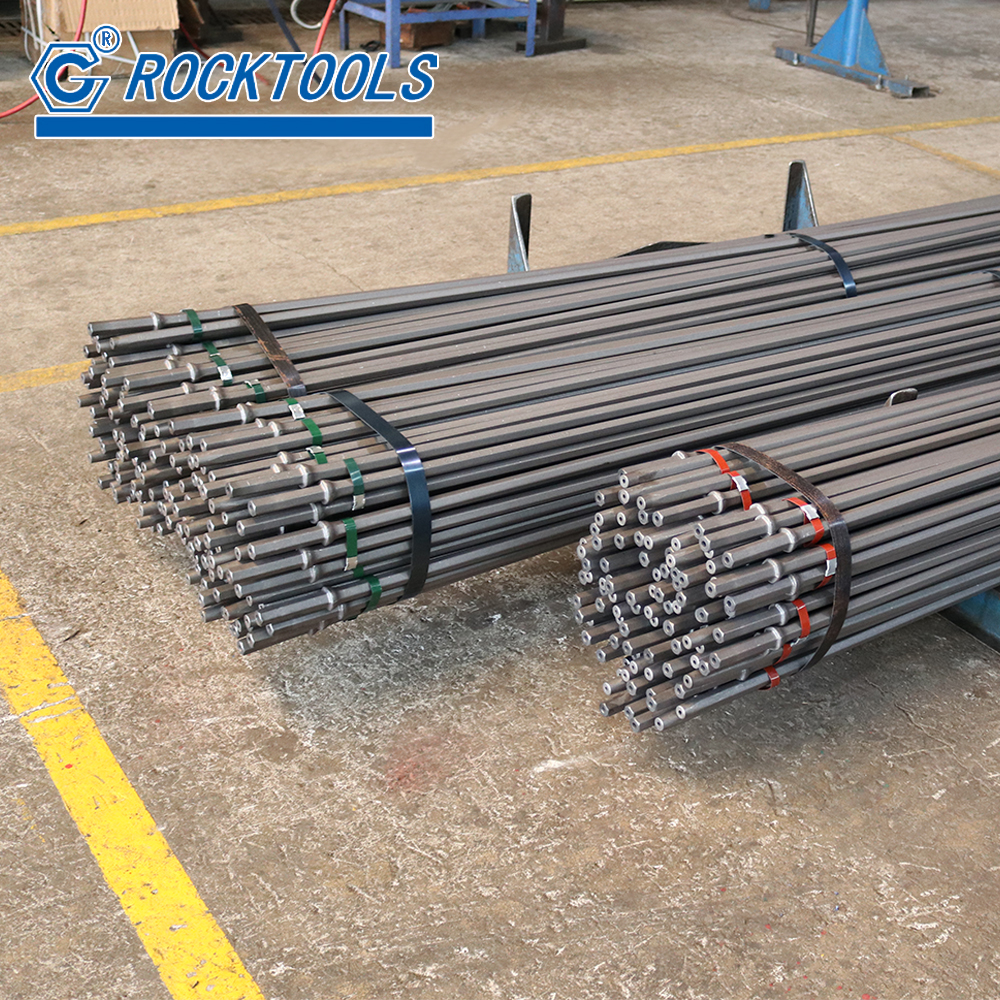 H22 108mm Tapered Rock Drill Rod 7 11 12 Degree for Construction Industry Mining Drilling Rig