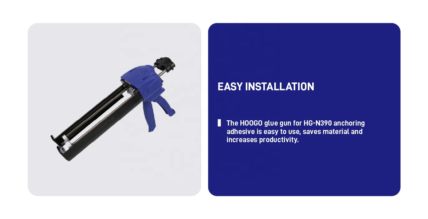 Hoogo High Load Anchoring Performance Epoxy Steel Chemical Anchor Glue CE &amp; ISO Certified for Rebar and Anchor Bolt Installation