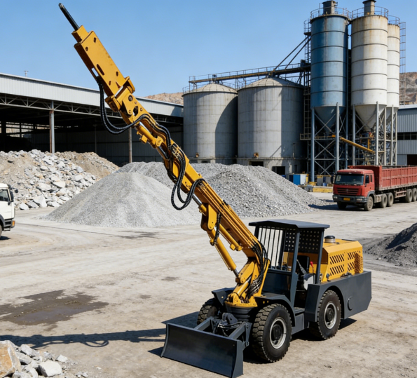 Scaling Jumbo for Underground Mining | Hydraulic Rock Scaling and Roof Bolting Machine