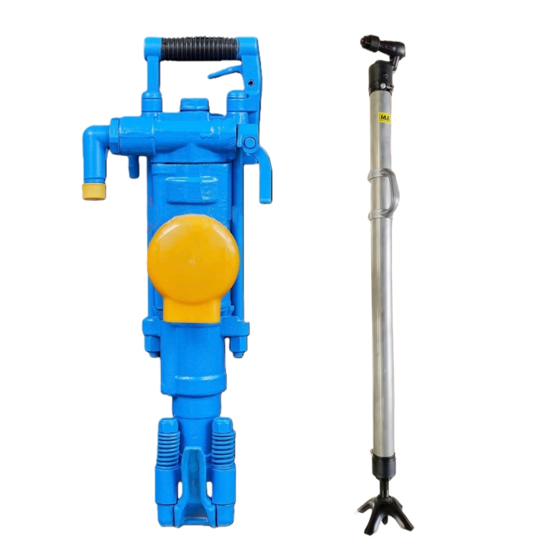 YT27 Rock Drill Pneumatic Pusher Leg Drilling Machine for Underground Mining and Quarrying