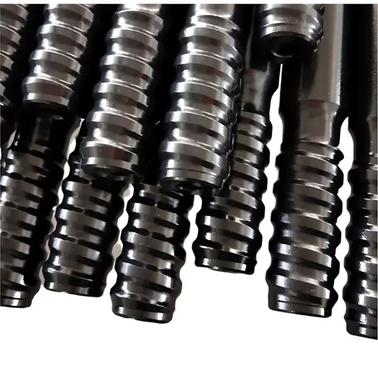 Tapered Drill Steel for Rock Anchoring and Grouting in Underground Excavations with Integral Shank Design for Quick Bit Changes