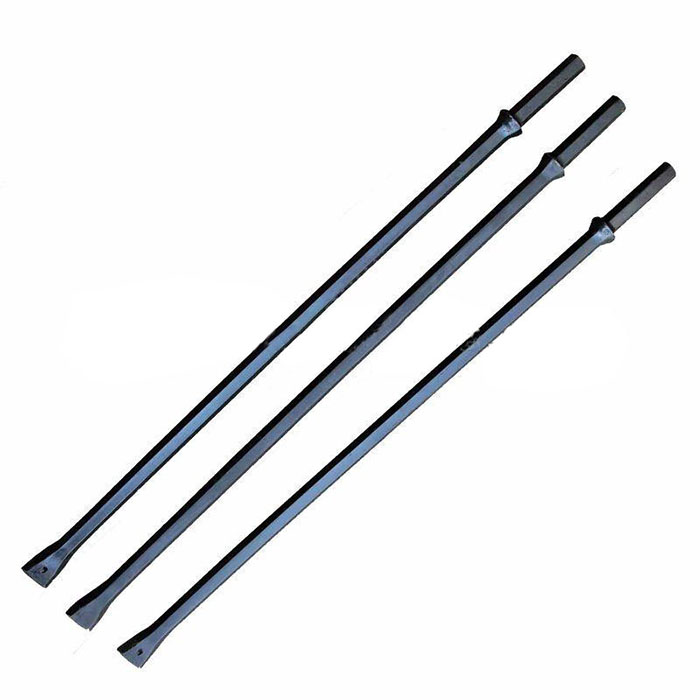 Rock Drilling Steel Integral Drill Rod With Chisel Bit for Mining and Quarrying