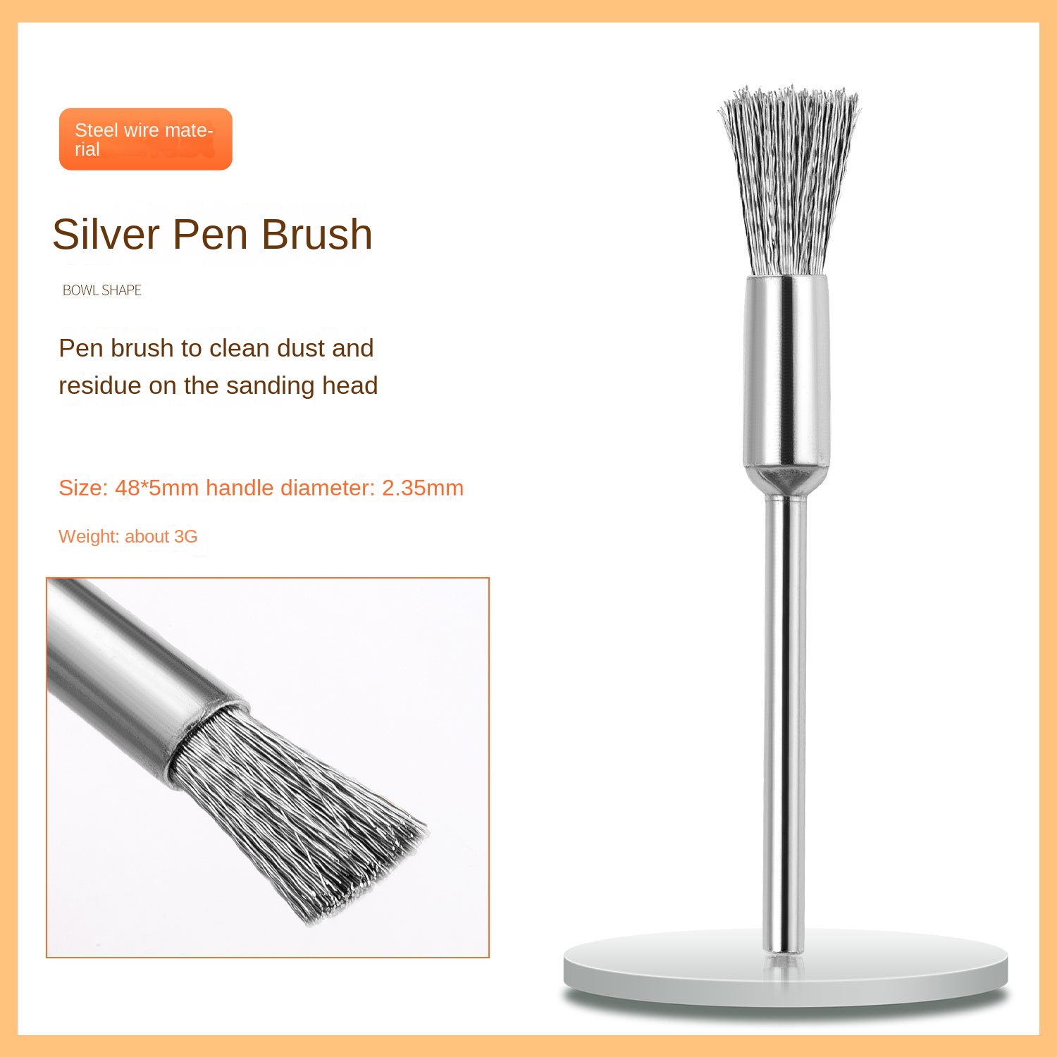 Nail Drill Bit Brush options