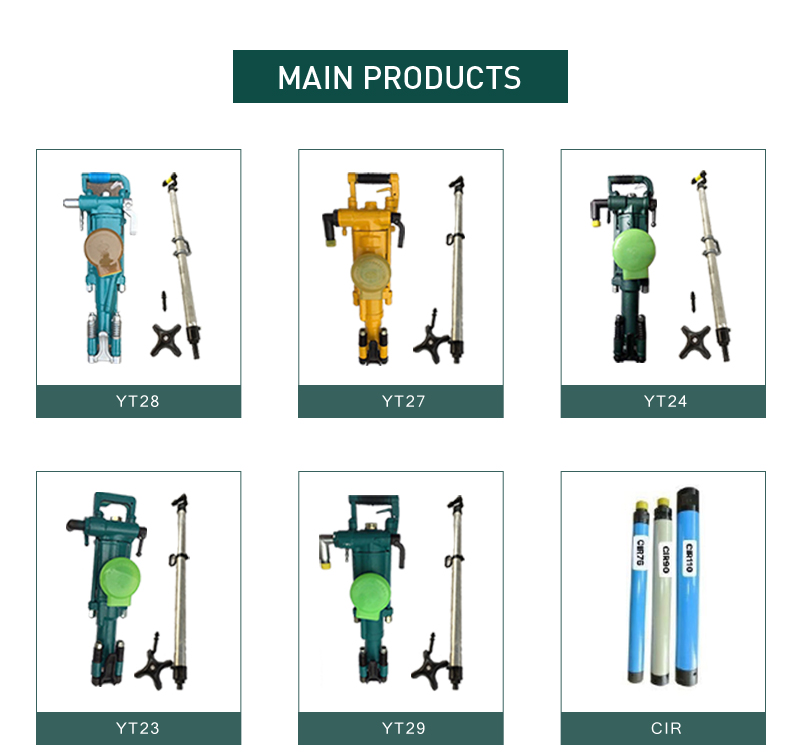 Rock Drill Pusher Leg Options
