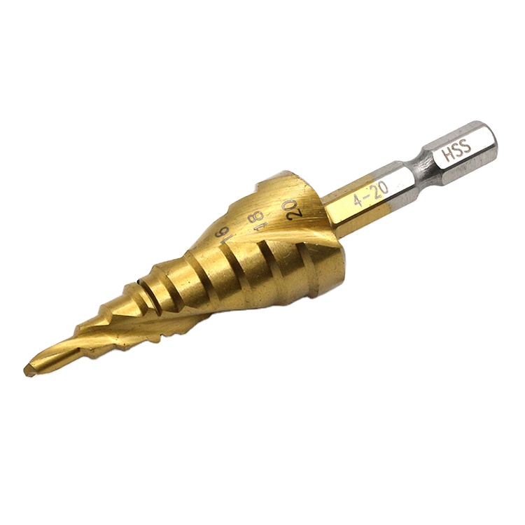High Efficiency Professional Stepped HSS Cobalt Step Drill Bit Power Tools For High Speed Drilling