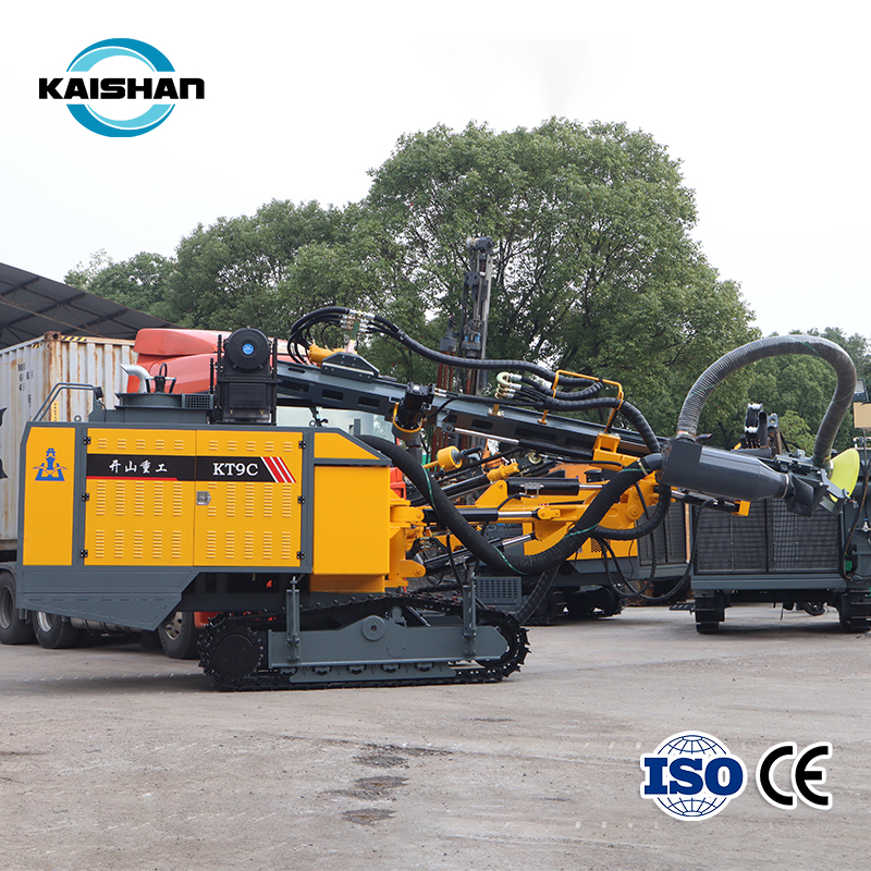 Factory KT9C 25M Depth Mine Drill Rig115-165MM Diesel Engine All-in-one Down The Hole Drill Rig For Open-pit Mine Blast Holes