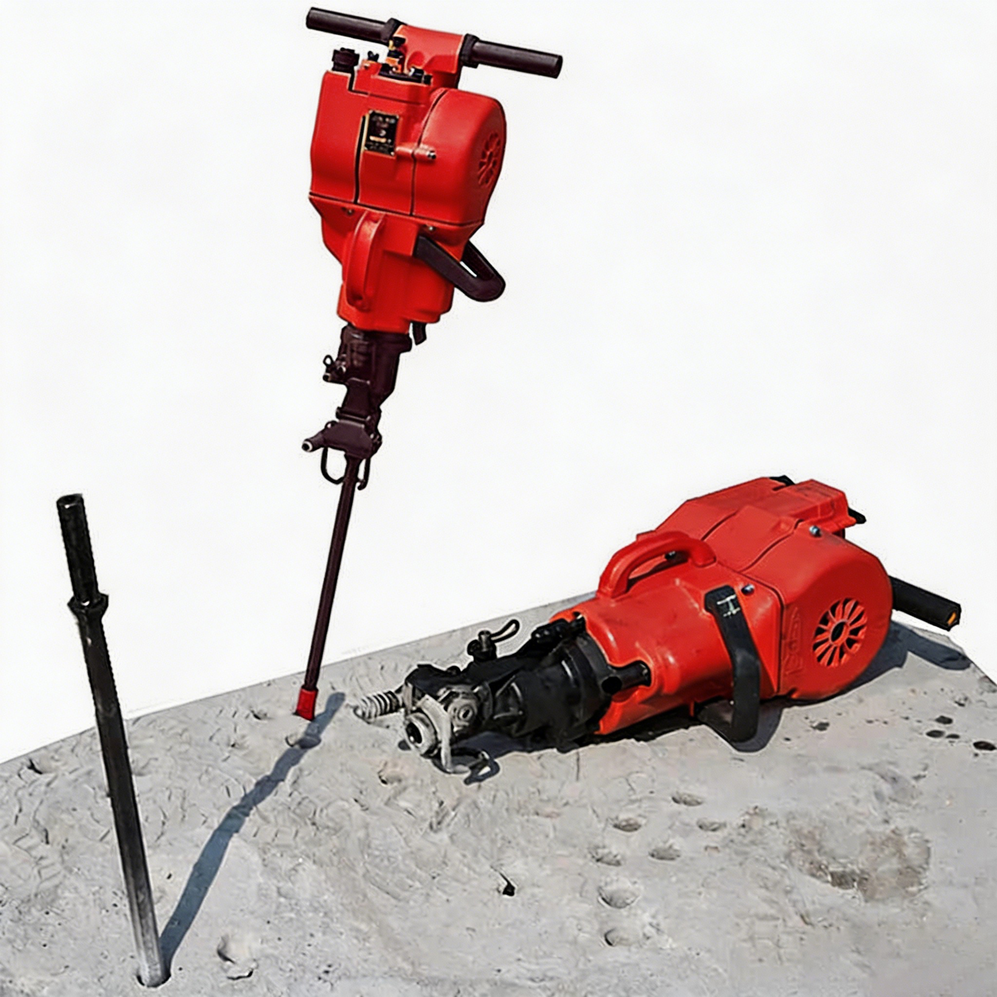 Handheld Electric Drill Lightweight YN27C Gasoline Rock Drill Handheld Jack Hammer Internal Combustion Rotary Drilling Rig Road