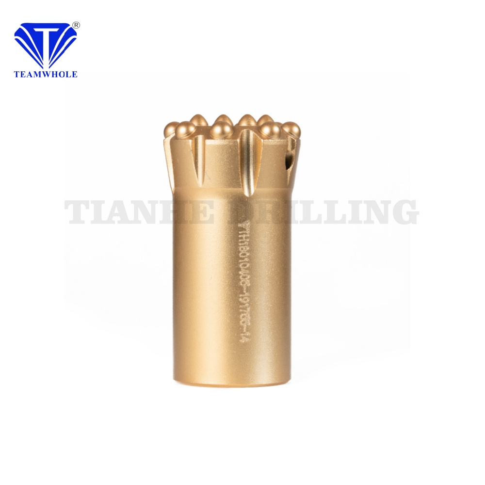 Top Selling Carbon Steel 76mm T38 Retractable Thread Button Bit Forging Drilling Tool for Ore Mining and Rock Drilling