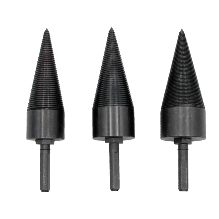 Hot Selling Removable Firewood Log Splitter Drill Bit Heavy Duty Screw Cone Driver Black Oxide Finish 3-Year Warranty 40mm Total
