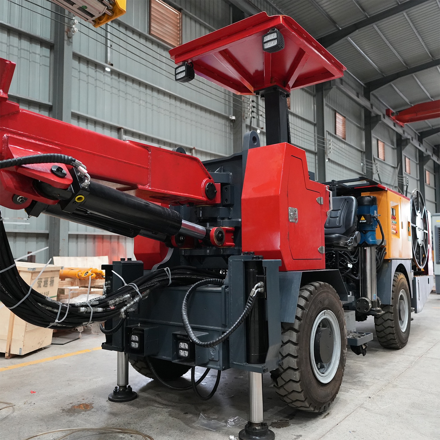 High Efficiency AZK-125 Underground Drilling Rig With PD380 Rock Drill For Metal Mine Construction