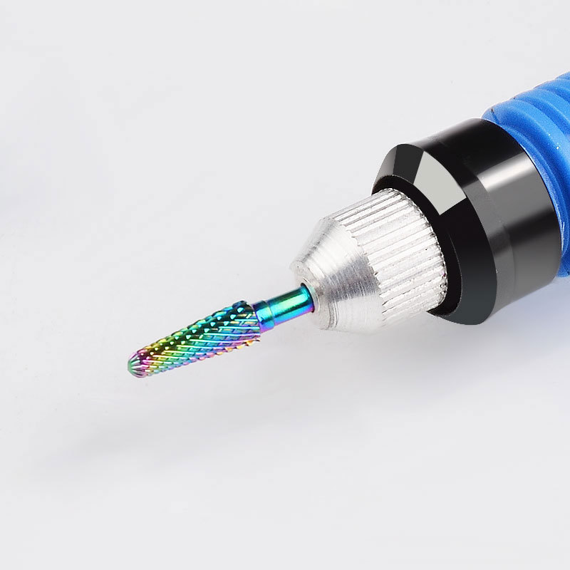 Removable Nail Drill Bits Set Manicure and Pedicure Carbide E File Tungsten Dilling Pen Made of Plastic