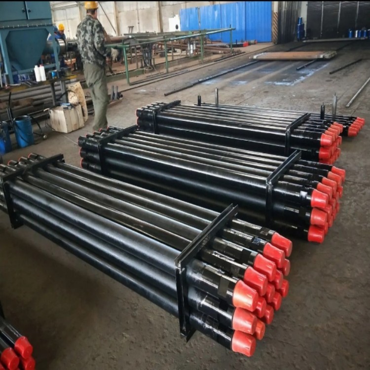 Jinghe 102mm 4" Stainless Steel Water Well Drill Rod 1m 2m 3m 6m Dth 2 7/8 Used Mining Machine Parts For Sale
