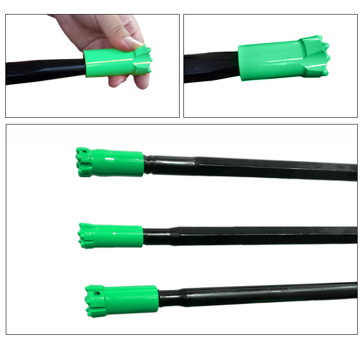 H22*108 Integral Drill Rod Stainless Steel High Quality Drilling Tool for Quarry Use and Ore Mining