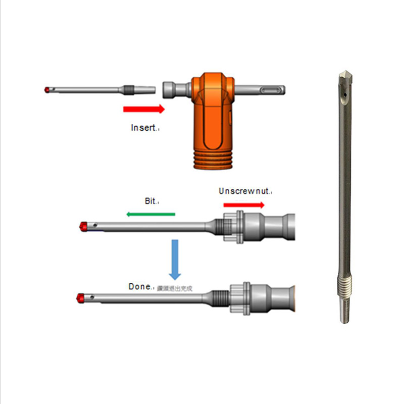 Drill bit structure view 1