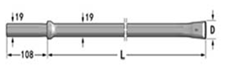 Integral Drill Rod Drawing H19