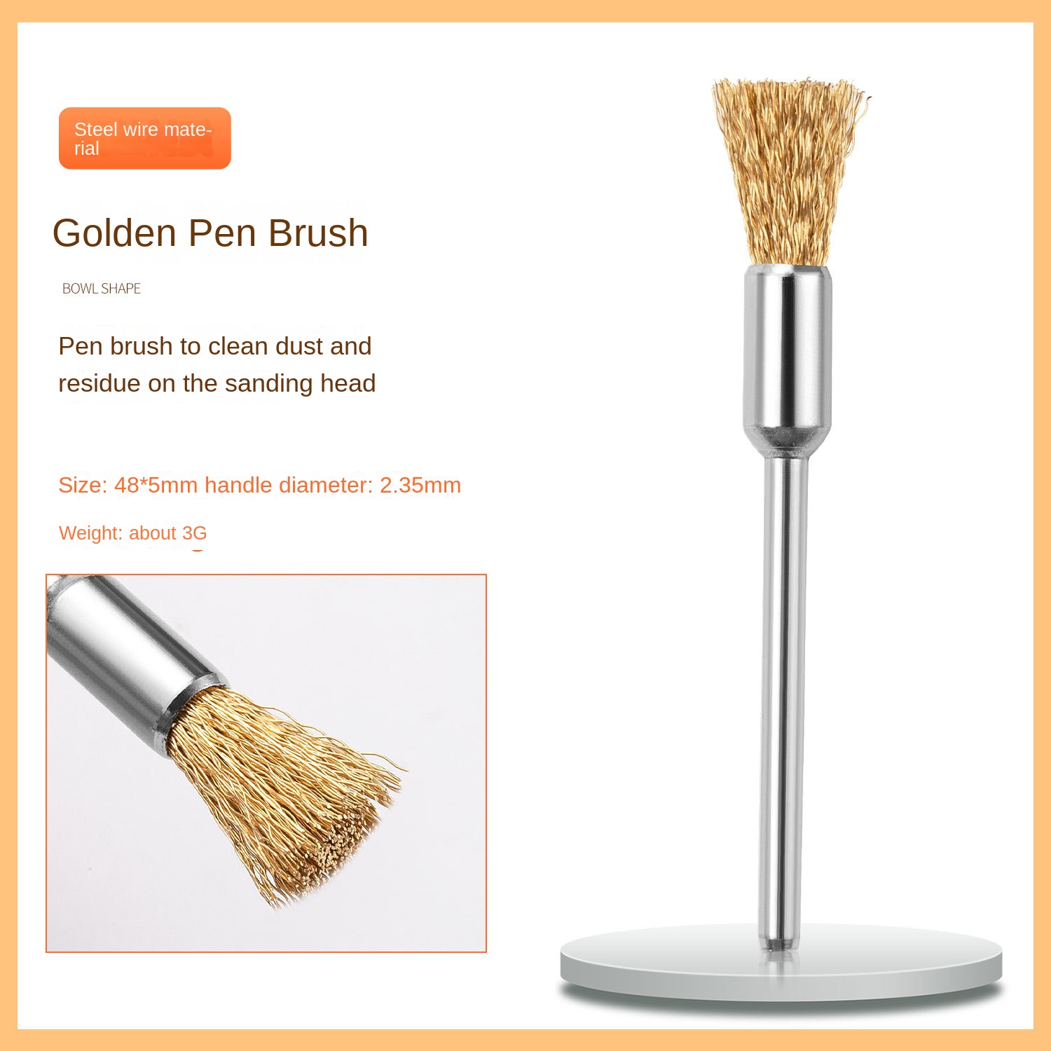 Nail Drill Bit Brush cleaning process