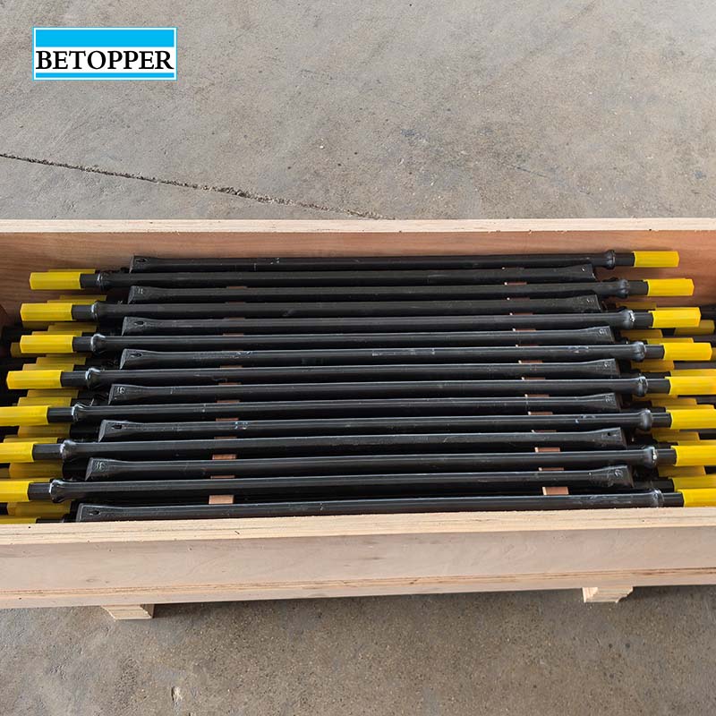 High Quality H22 Shank 11 Degree Taper Drill Rod 400-8000mm Carbide Steel Bar For Mining Forged Drilling Tool
