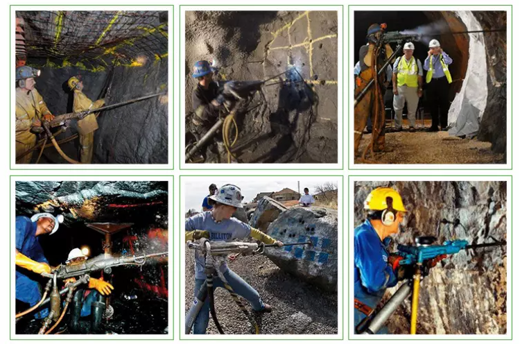 YT Pneumatic Gear Jack Hammer Air Leg Rock Drill