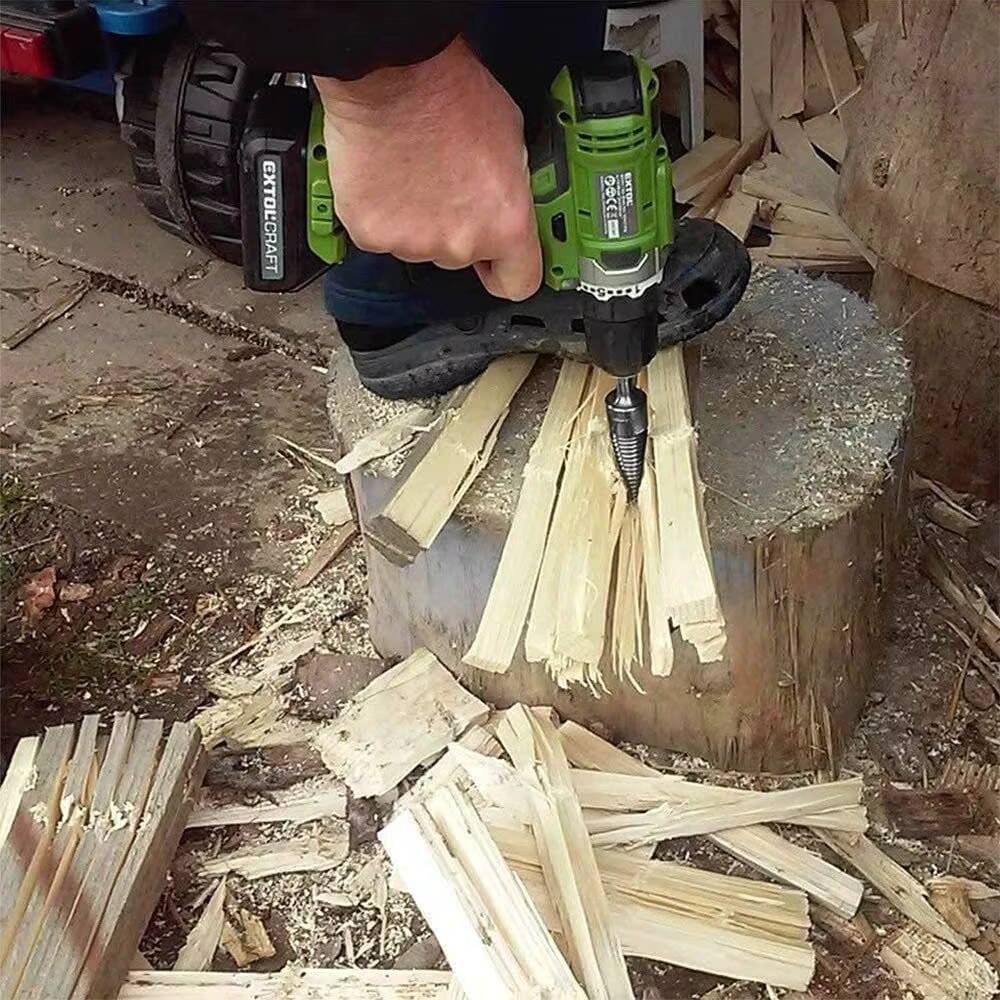 Hot Power Tool Drill Bits Heavy Duty Removable Firewood Log Splitter Drill Bits Cone Driver for Woodworking Top Selling Product