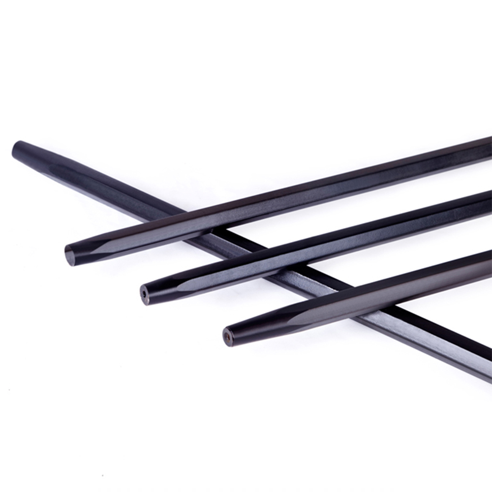 Supplier H22 H25 Integral Drill Steel 7 Degree 11 Degree Hex Tapered Rod Forging Carbon Steel Drilling Tool