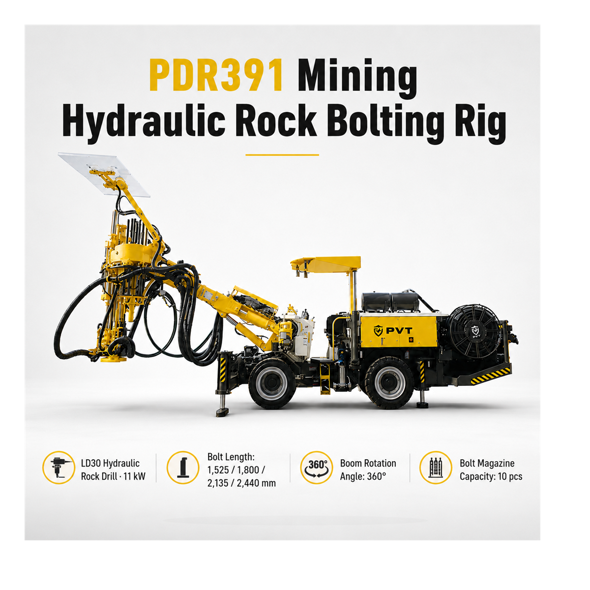 Mining Hydraulic Rock Bolting Rig Underground Rock Anchoring Drill Rig for Tunnel Support and Mining Roof Bolting