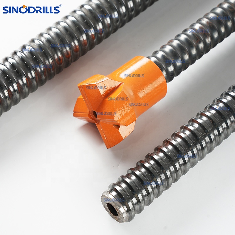 Soil Nailing Tools Galvanized Grouting Hollow Anchor Bar Rock Bolt Installation Procedure