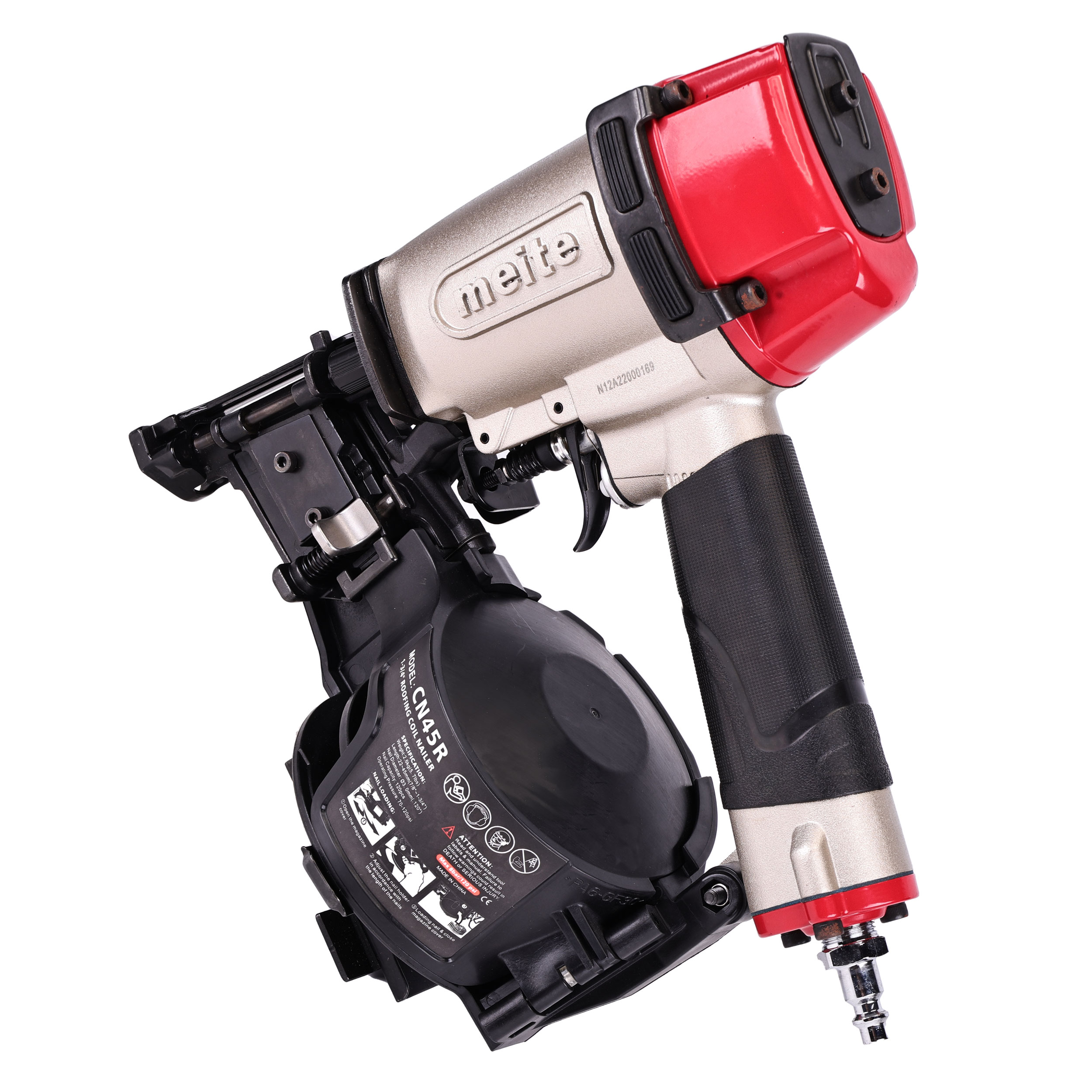 Meite CN45R Roofing Coil Nailer Pneumatic Roof Nail Gun Roof Tool