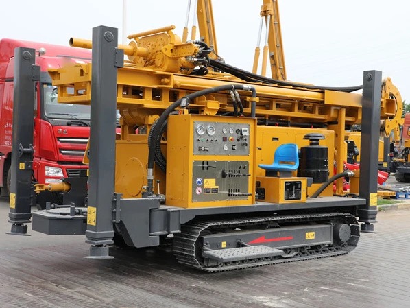 Small Scale Mining DTH Rock Blasting Drill Rig Gold Rotary Drilling Machine With Gear Pump Core Components Competitive Engine