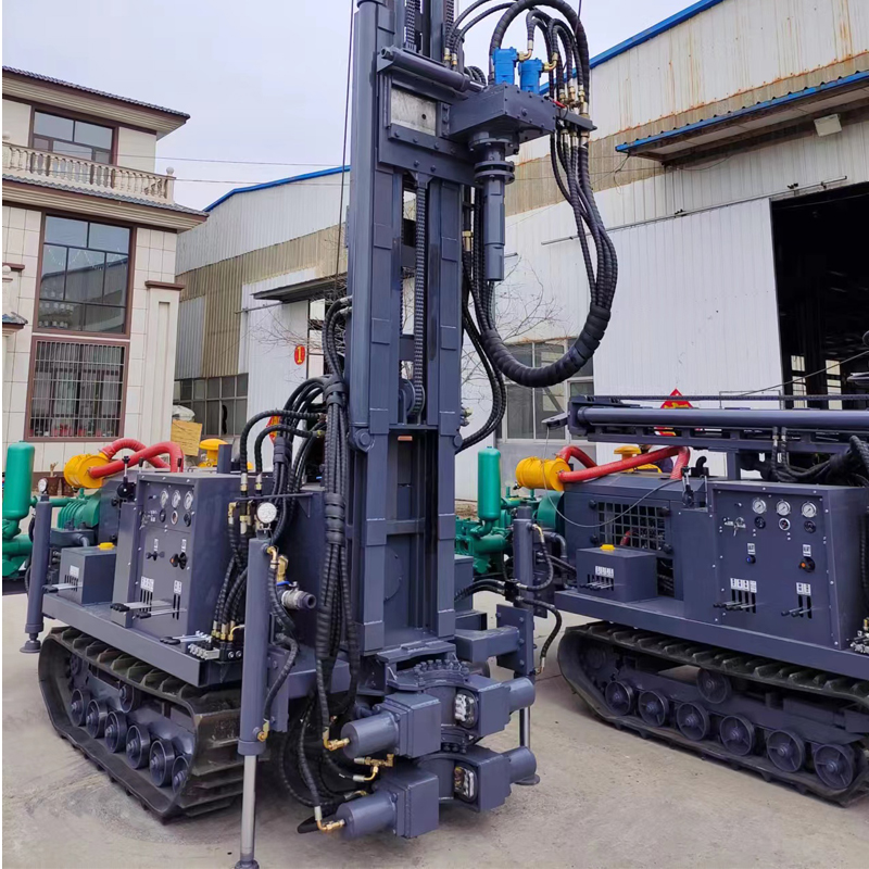 Steel Crawler 300M Depth Underground Water Well Rock Drill Rig Machine